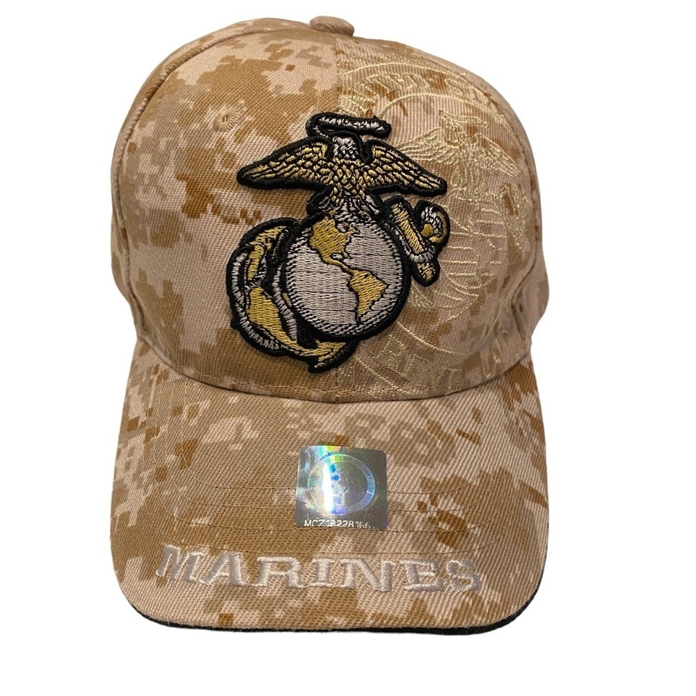 U.S. Marines Corps Official Licensed Emblem Baseball Cap 3D Embroidery Hat Visor